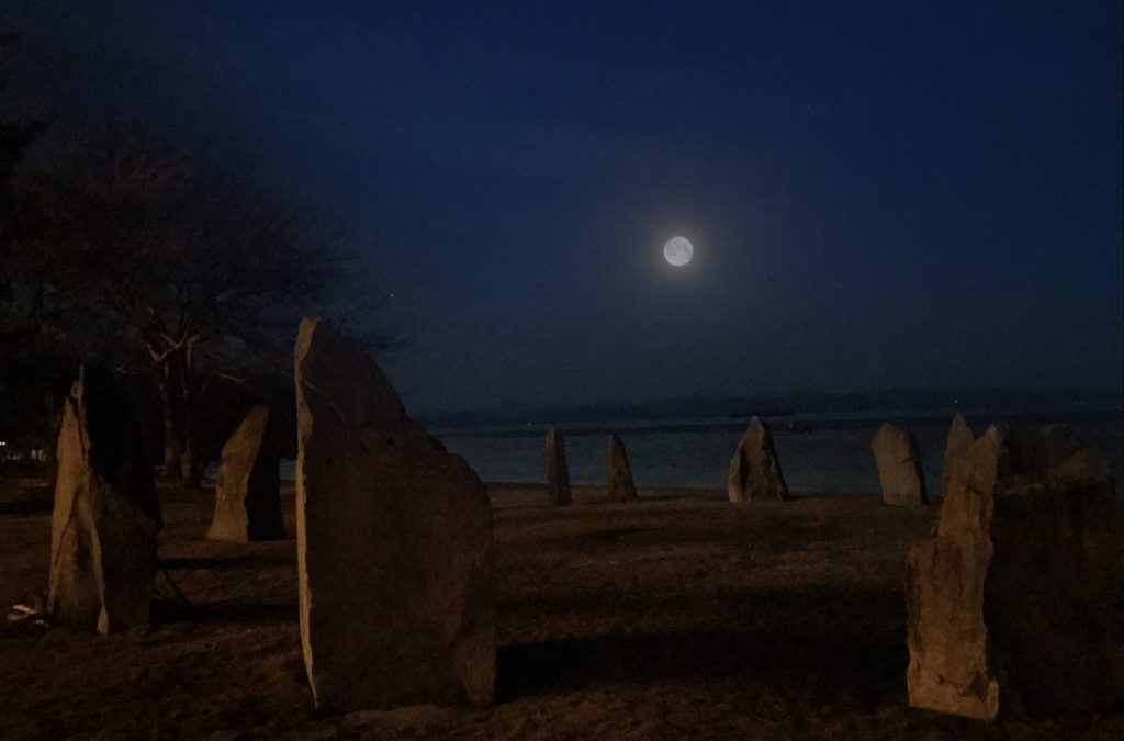Troll Moon at Blanchard Beach